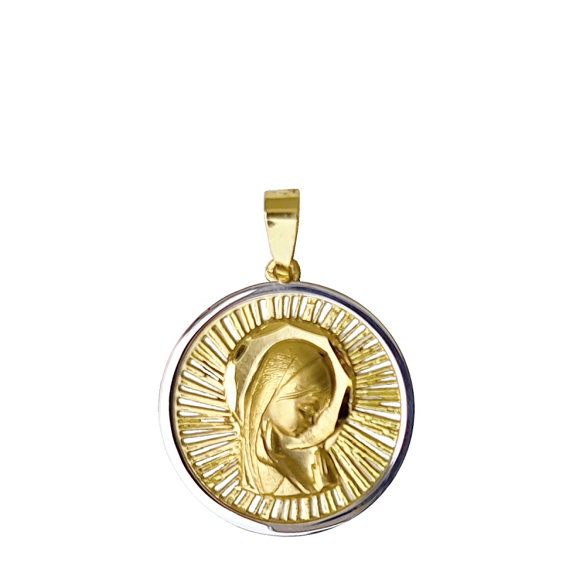 Medalla virgen en oro 18 k. - REF. 228280 0