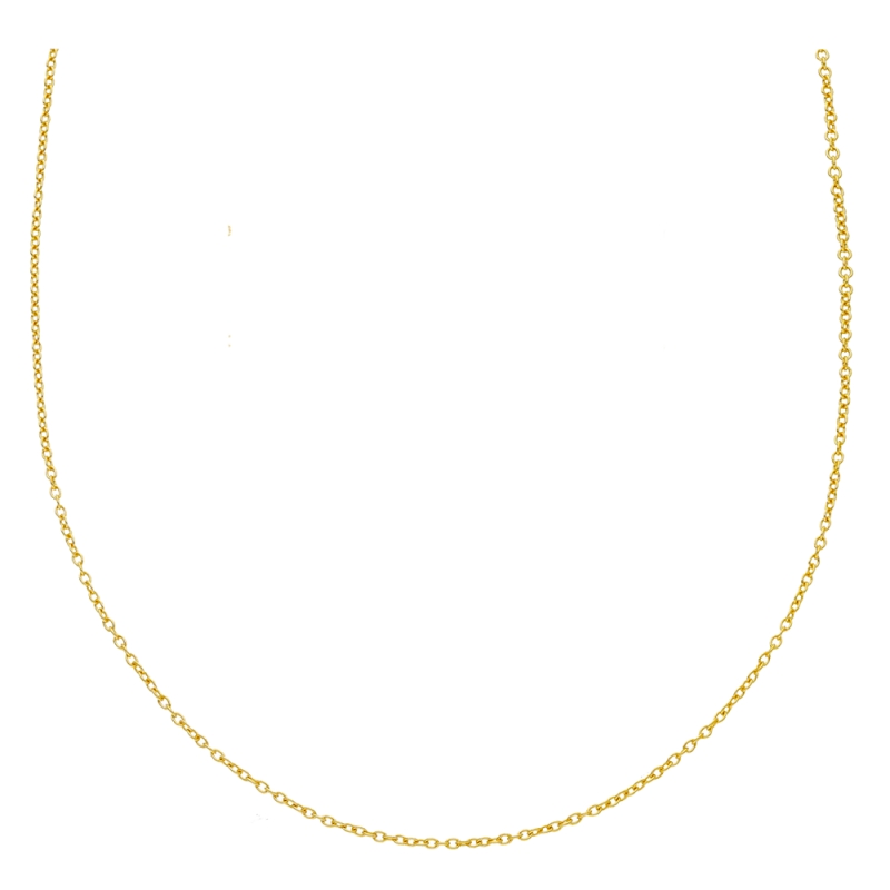 Cadena forzada 42 cms en oro amarillo 18 k. - REF. MRE020GG42 0
