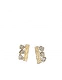 Producto anterior Pendientes Sparkles plata dorada y 6 diamantes. - REF. PE129-0002/DO