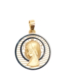 Producto anterior Medalla redonda en oro amarillo y blanco 18 k. - REF. SO-F49R