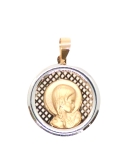 Producto anterior Medalla redonda virgen oro amarillo y blanco 18 k. - REF. SO-F50R